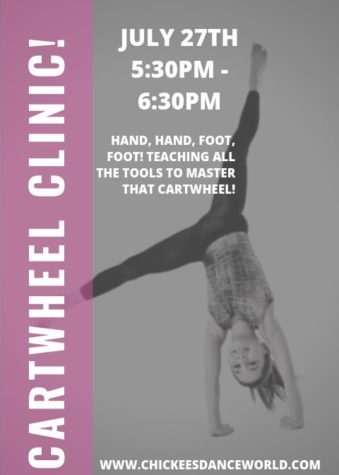 Cartwheel Clinic - Open to the public